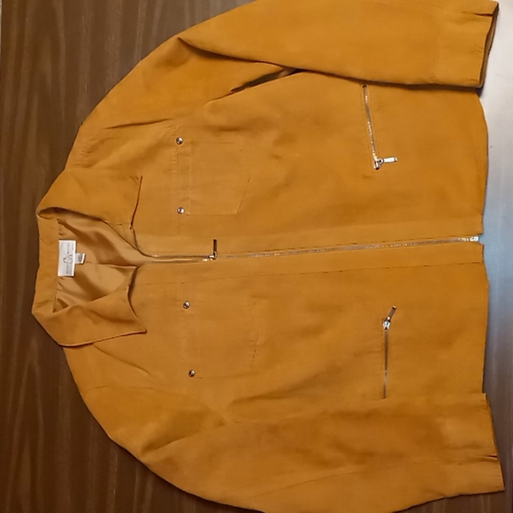 Studio Works Faux Suede Jacket Size 14P - Picture 1 of 5